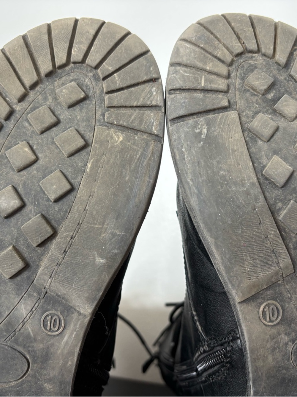 *READ Extreme by Eddie Marc Black Lace-Up Combat Boots Women 10 Grunge Goth Moto - Picture 13 of 16